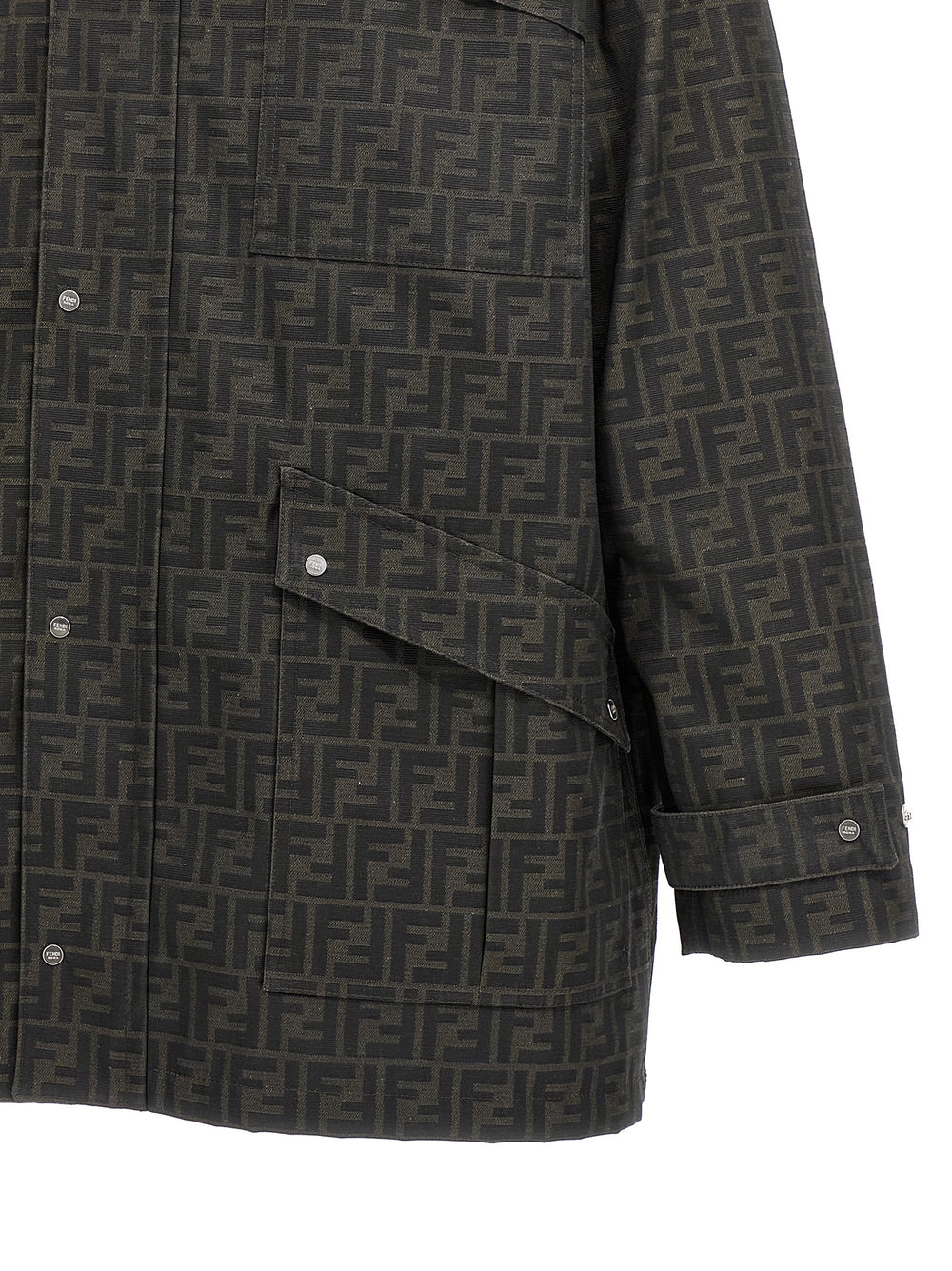 Fendi Jacket από Πολυεστέρα σε Καφέ