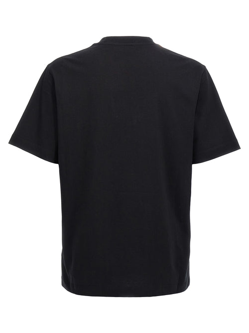 Burberry Βαμβακερό T-Shirt Bicolor σε Λευκό και Μαύρο