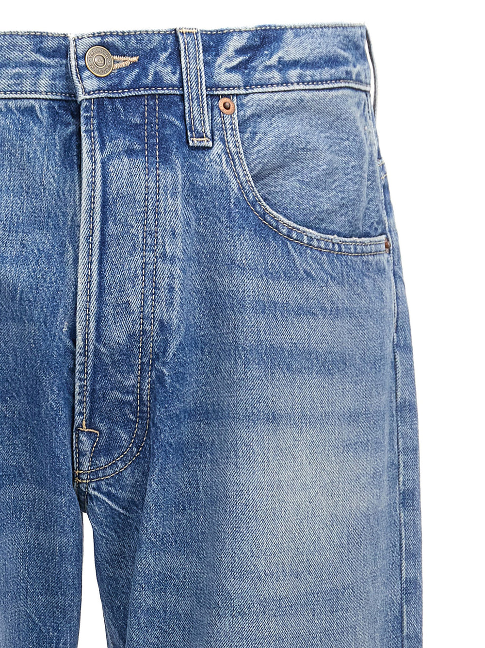 Valentino Garavani Cotton Straight-Leg Jeans in Blue
