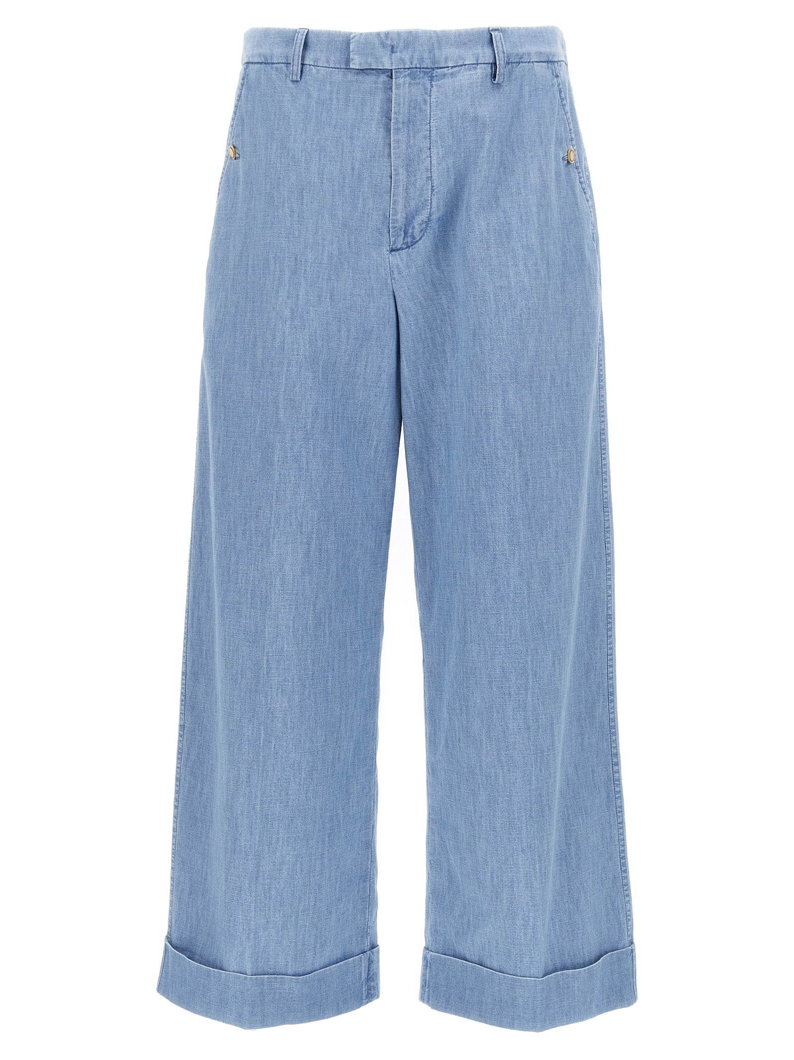 Blue Cotton Jeans Denim mens luxury fashion - Mens Edit