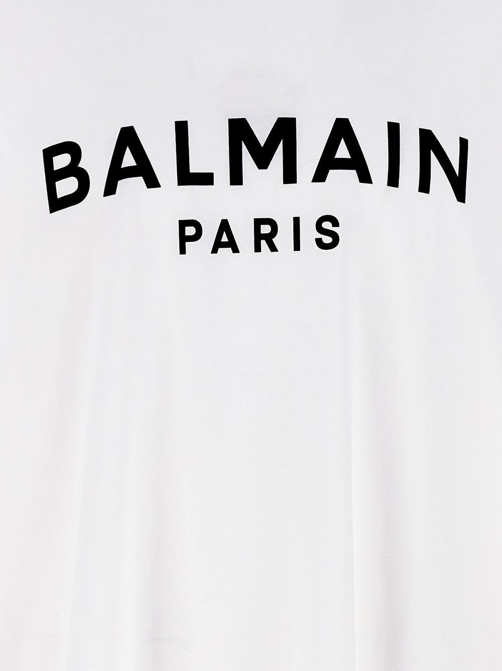 Balmain Βαμβακερό Bicolor T-Shirt σε Λευκό και Μαύρο