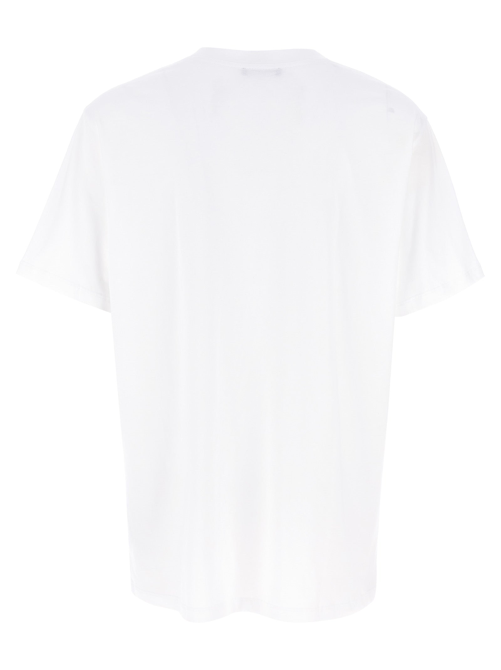 Balmain T-Shirt από 100% Βιολογικό Βαμβάκι σε Λευκό/Μαύρο