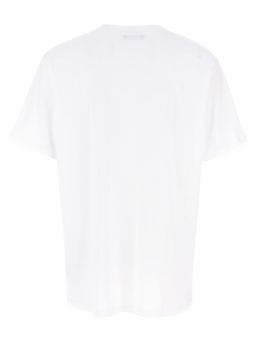 Balmain T-Shirt από 100% Βιολογικό Βαμβάκι σε Λευκό/Μαύρο