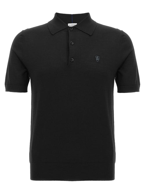 Black Wool Polo Shirt mens luxury fashion - Mens Edit