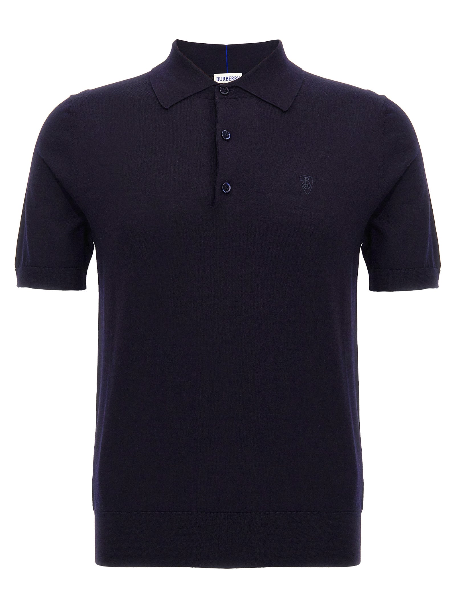 Blue Wool Polo Shirt mens luxury fashion - Mens Edit