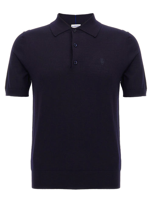 Blue Wool Polo Shirt mens luxury fashion - Mens Edit