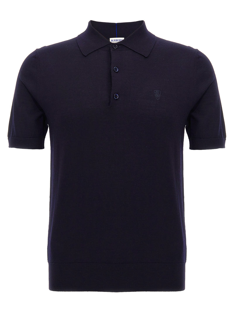 Blue Wool Polo Shirt mens luxury fashion - Mens Edit