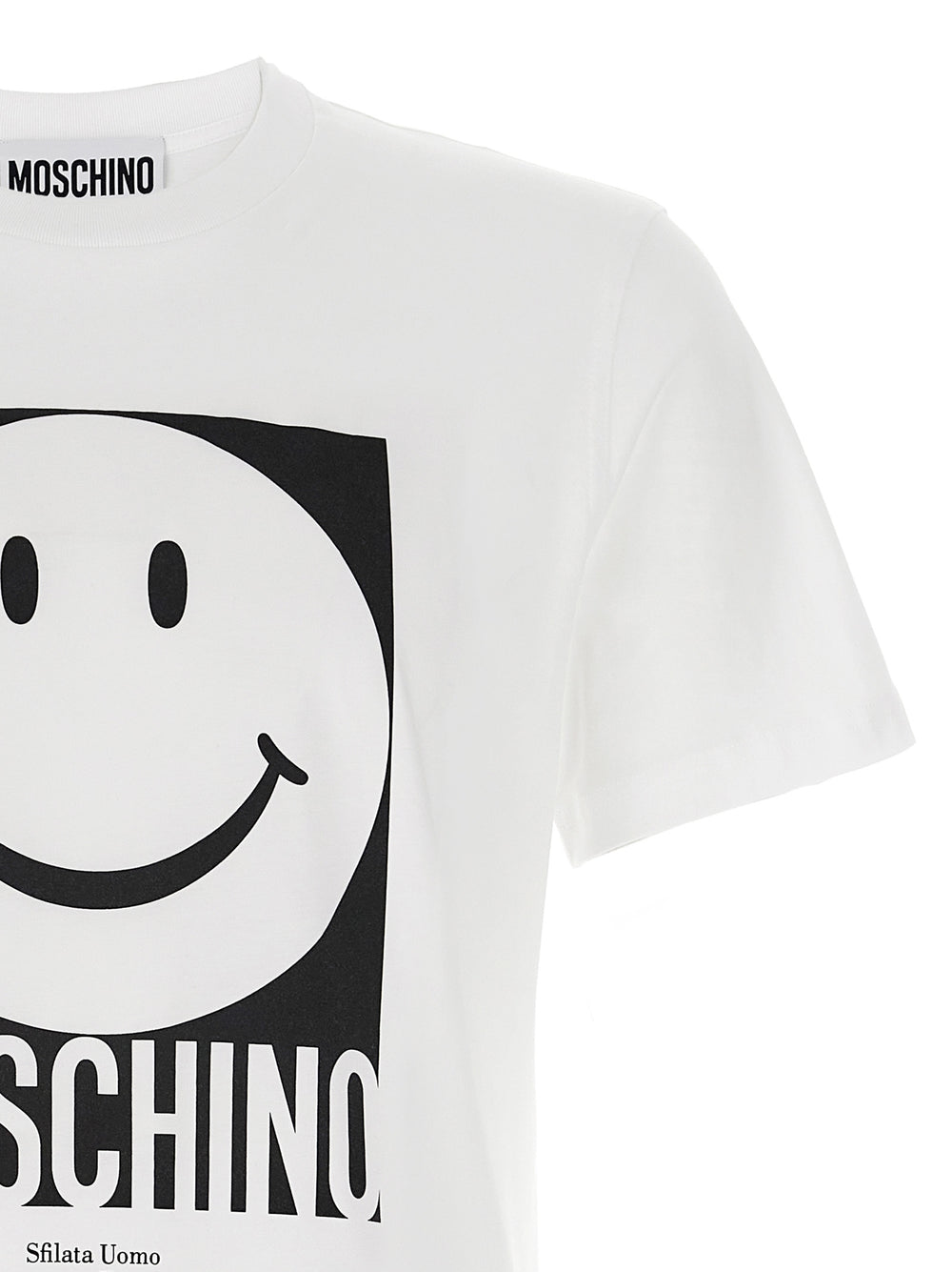 Moschino T-Shirt από 100% Οργανικό Βαμβάκι σε Λευκό
