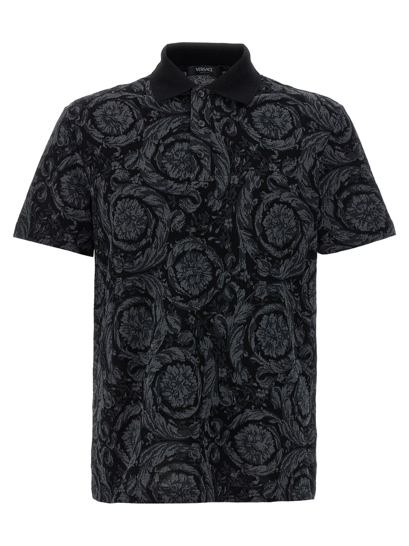 Gray Cotton Polo Shirt mens luxury fashion - Mens Edit