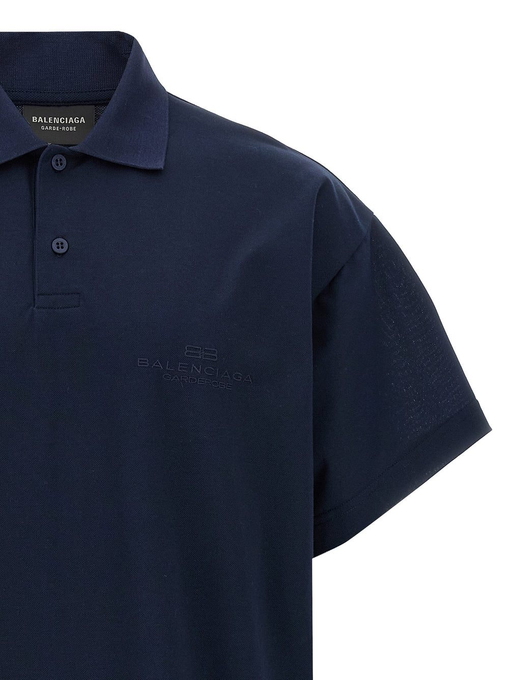 Balenciaga Βαμβακερό Polo Shirt από 100% βαμβάκι σε Μπλε