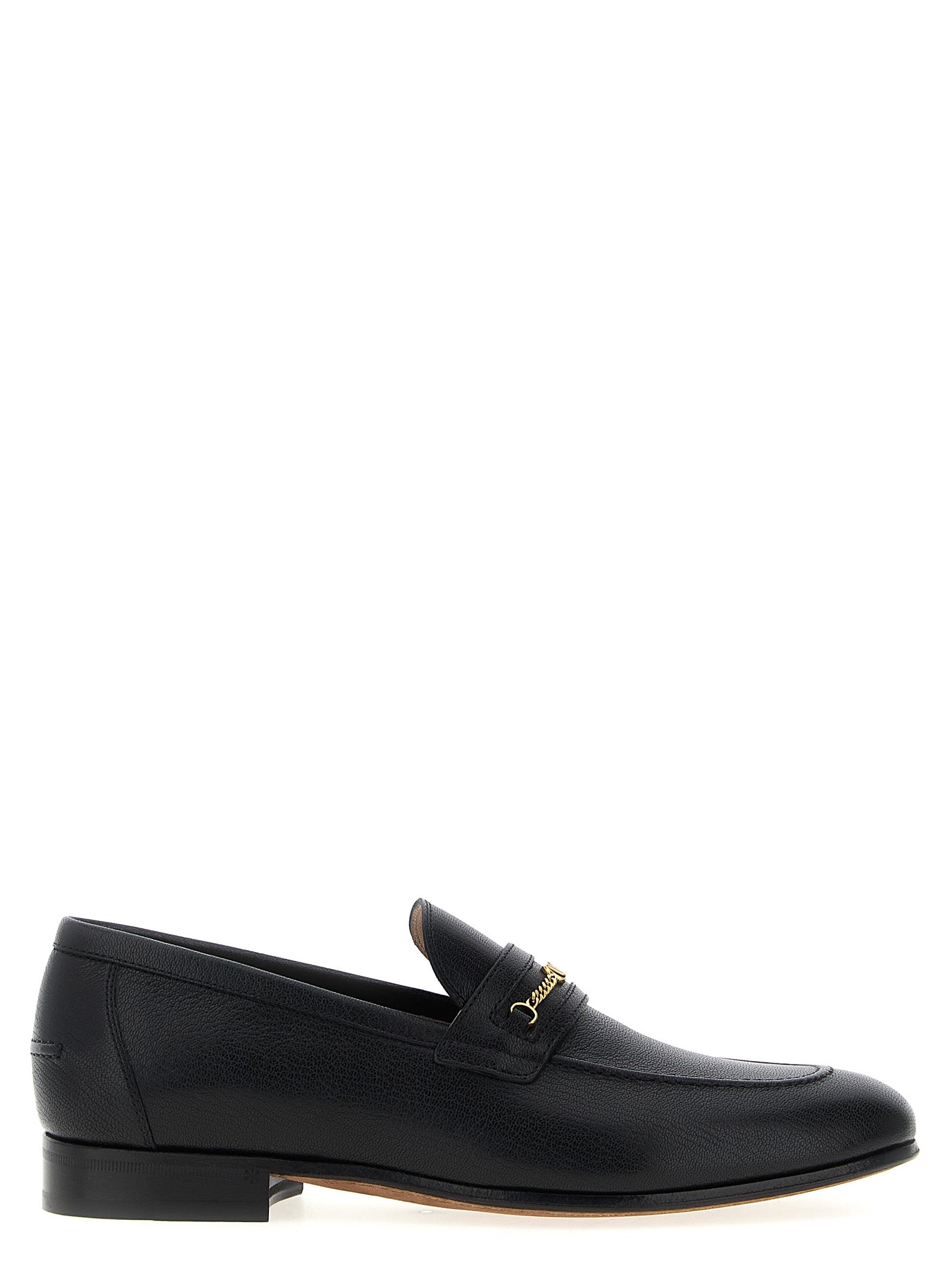 Black Goatskin Slip-On Loafers mens luxury fashion - Mens Edit