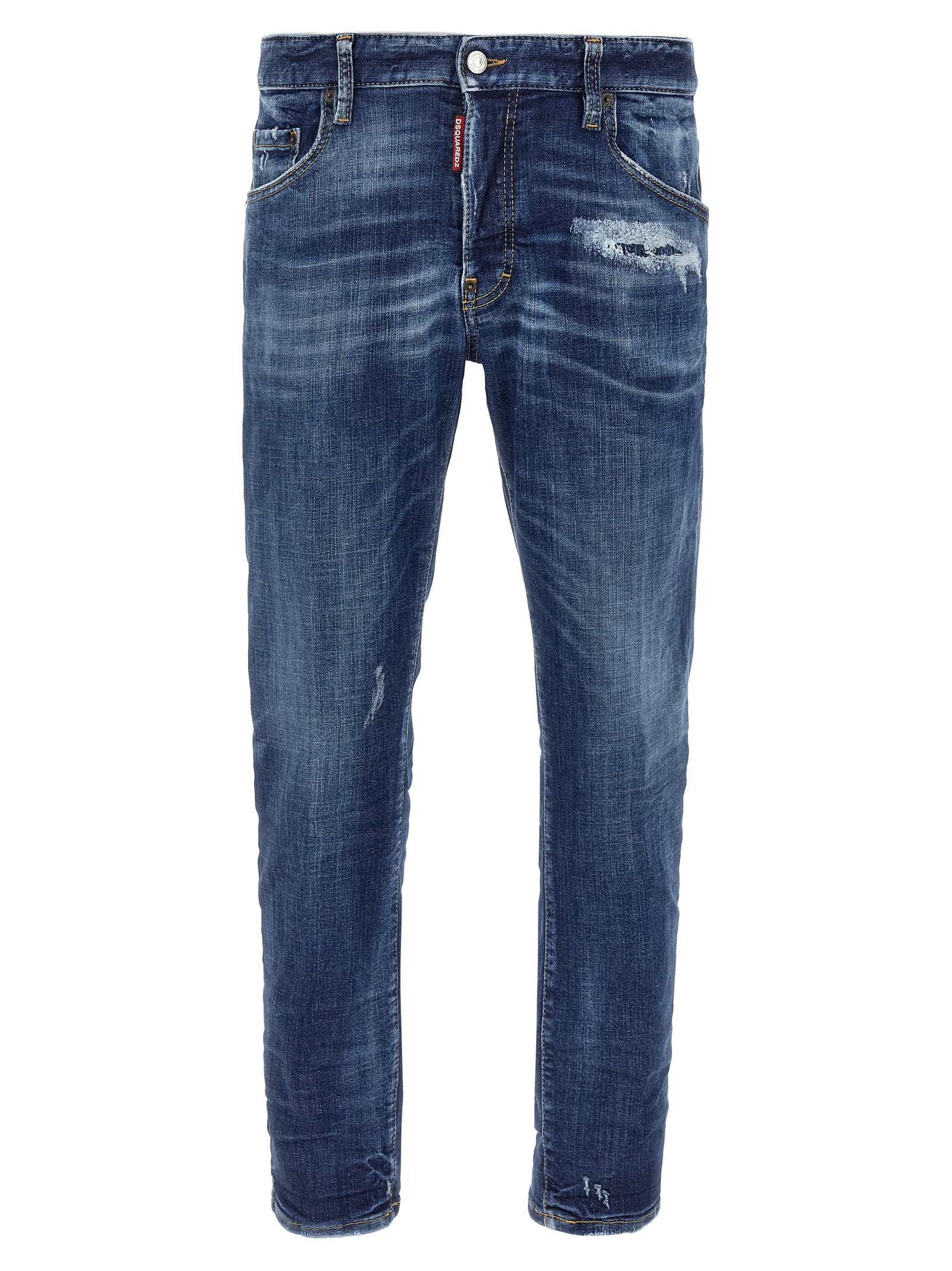 Blue Cotton Skinny Jeans mens luxury fashion - Mens Edit