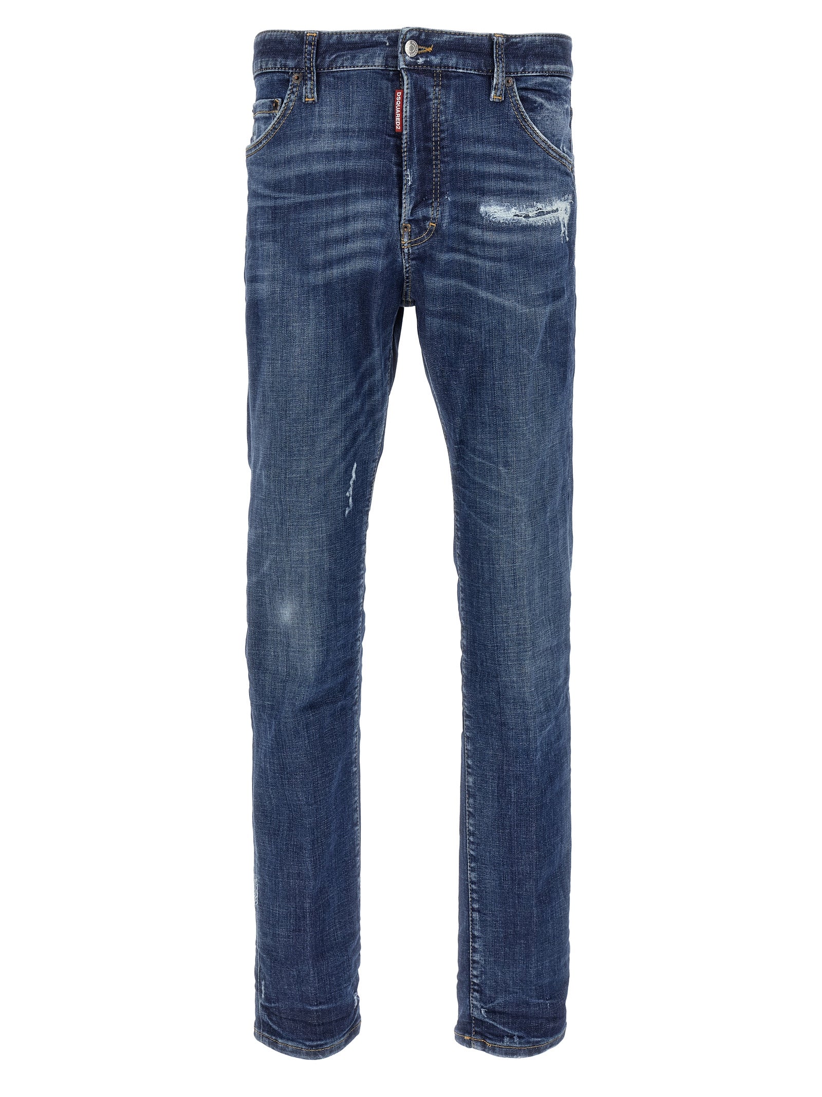 Blue Cotton Slim Fit Jeans mens luxury fashion - Mens Edit