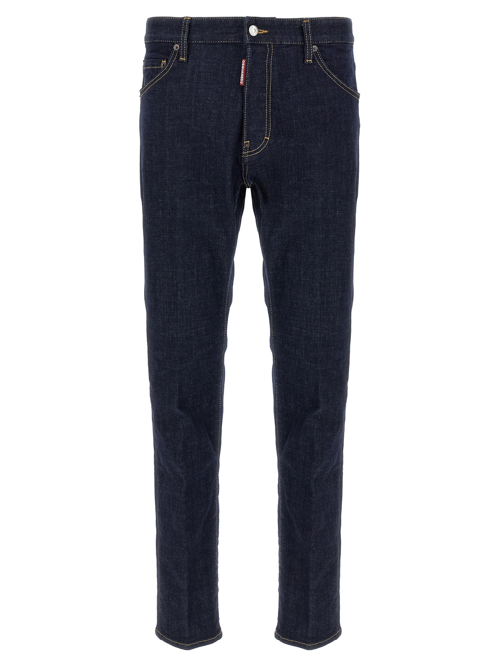 Blue Cotton Slim Fit Jeans