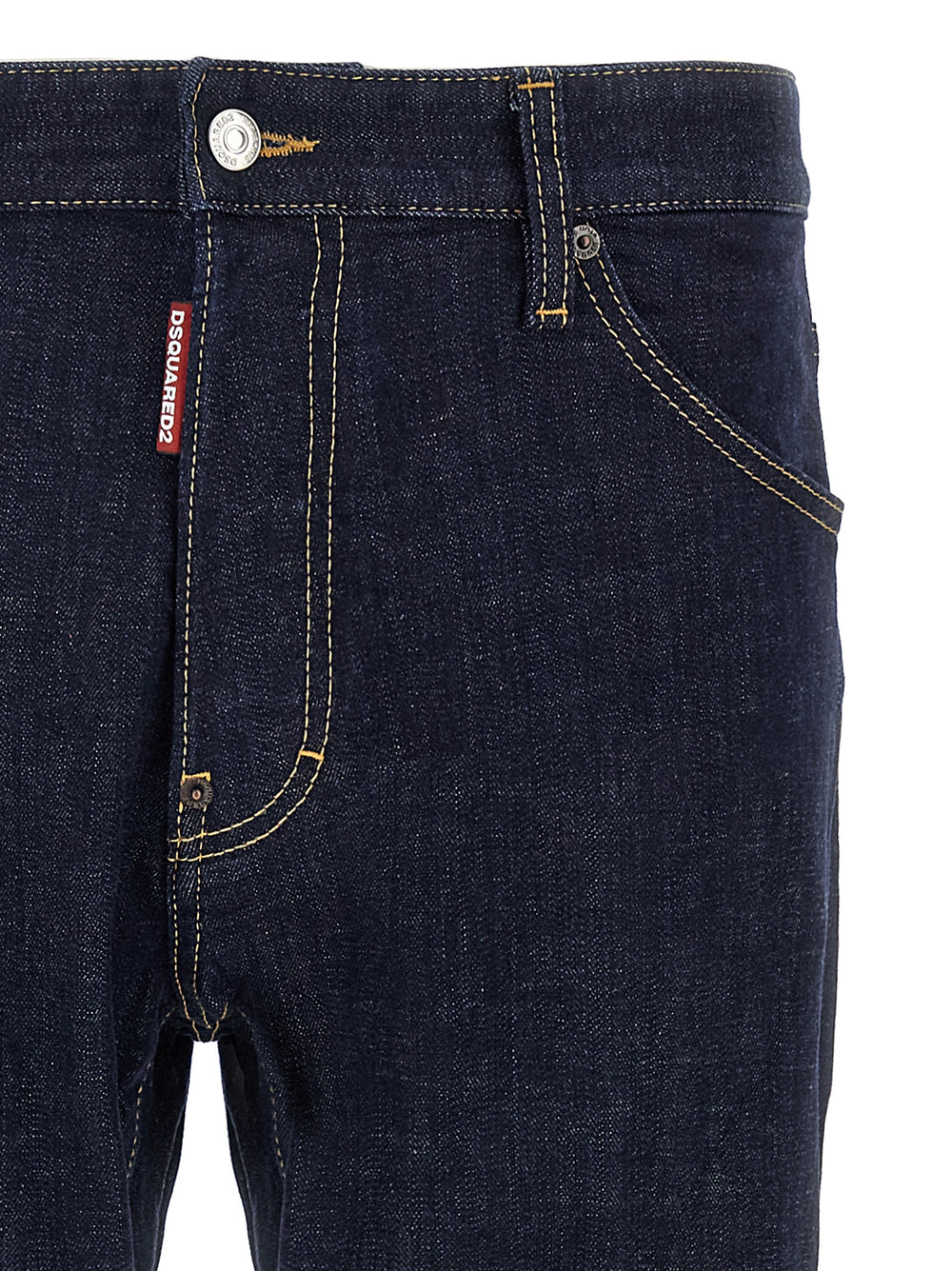 Blue Cotton Slim Fit Jeans