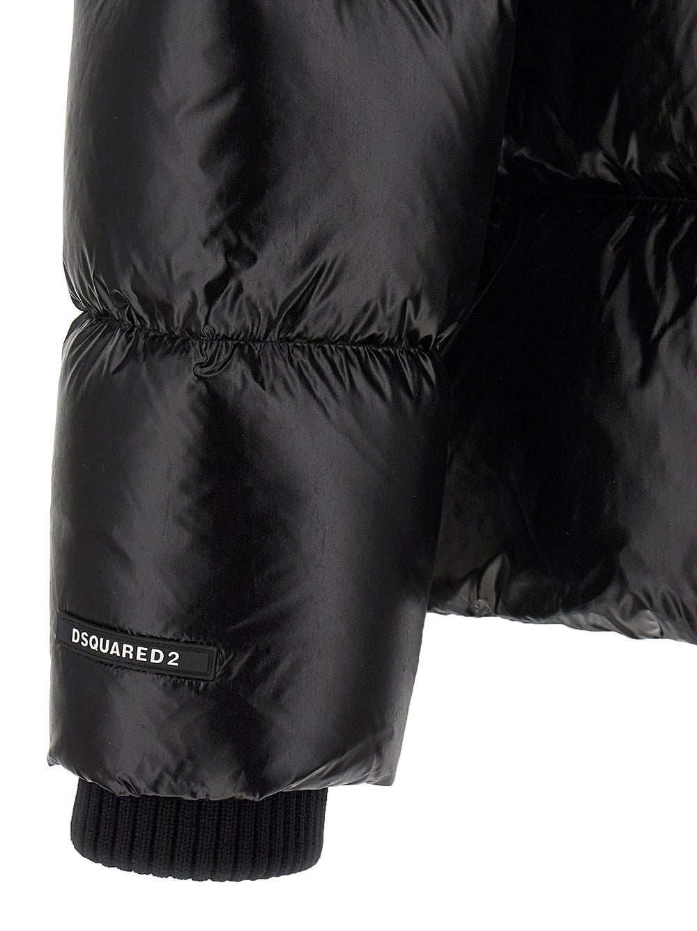 Black Polyamide Full-Length Jacket