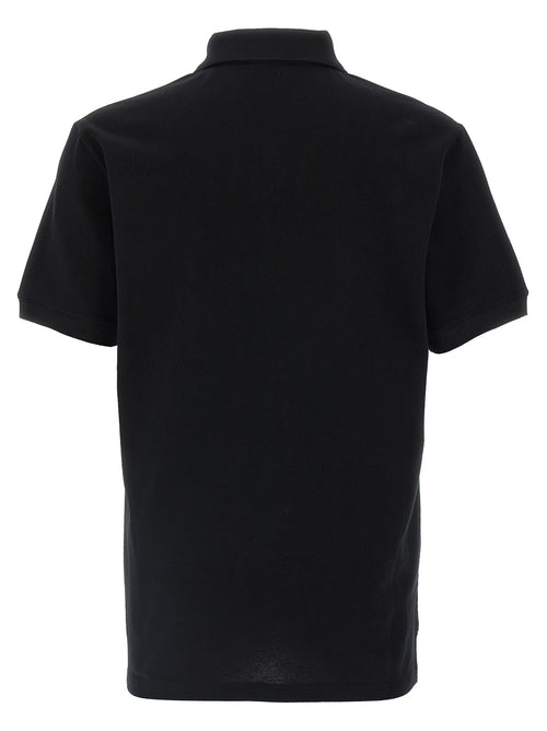 Alexander McQueen 100% Cotton Polo Shirt in White/Black