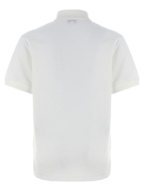 Alexander McQueen Bicolor Cotton Polo Shirt in White and Black