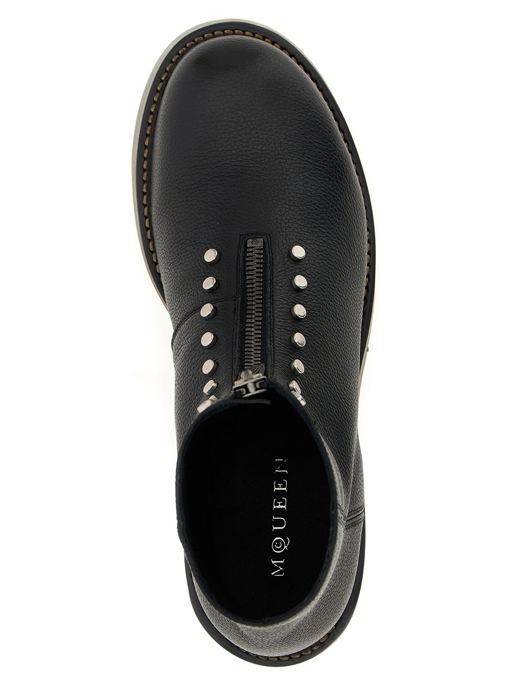 Black Calfskin Ankle Boots