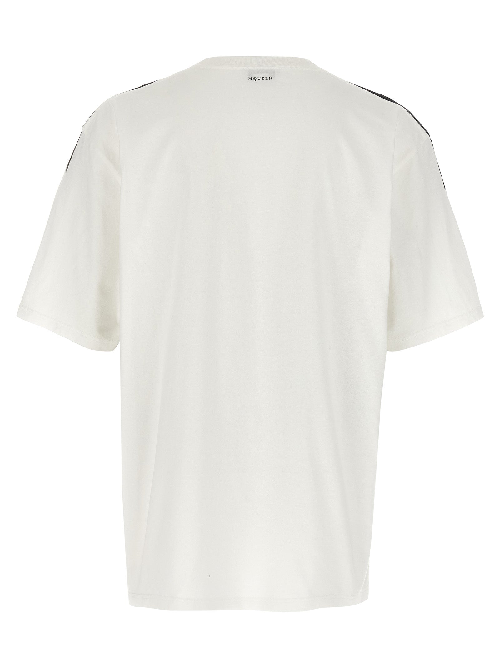 Alexander McQueen Βαμβακερό T-Shirt σε Λευκό και Μαύρο