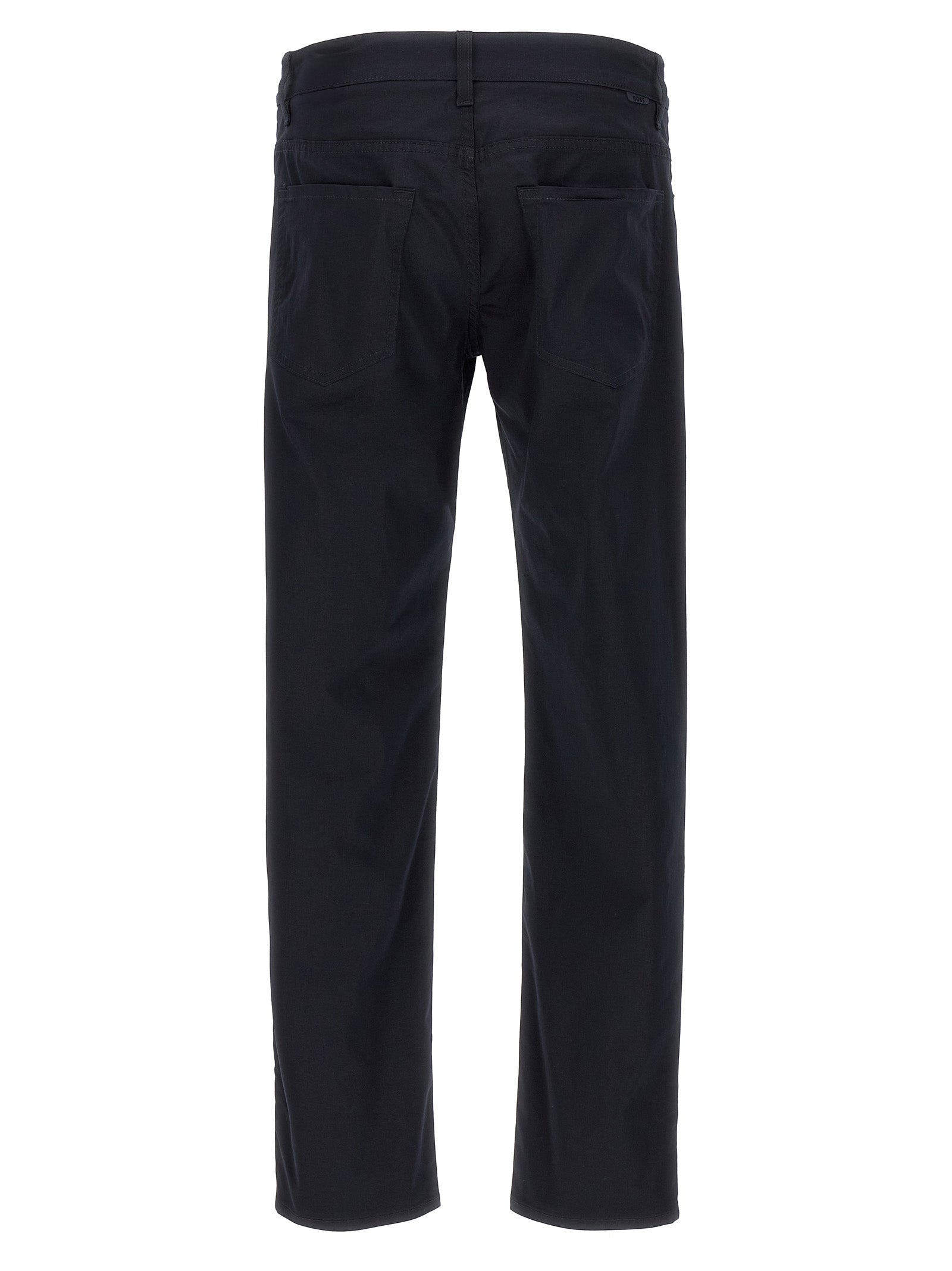 Hugo Boss Stretch Cotton Trousers in Blue