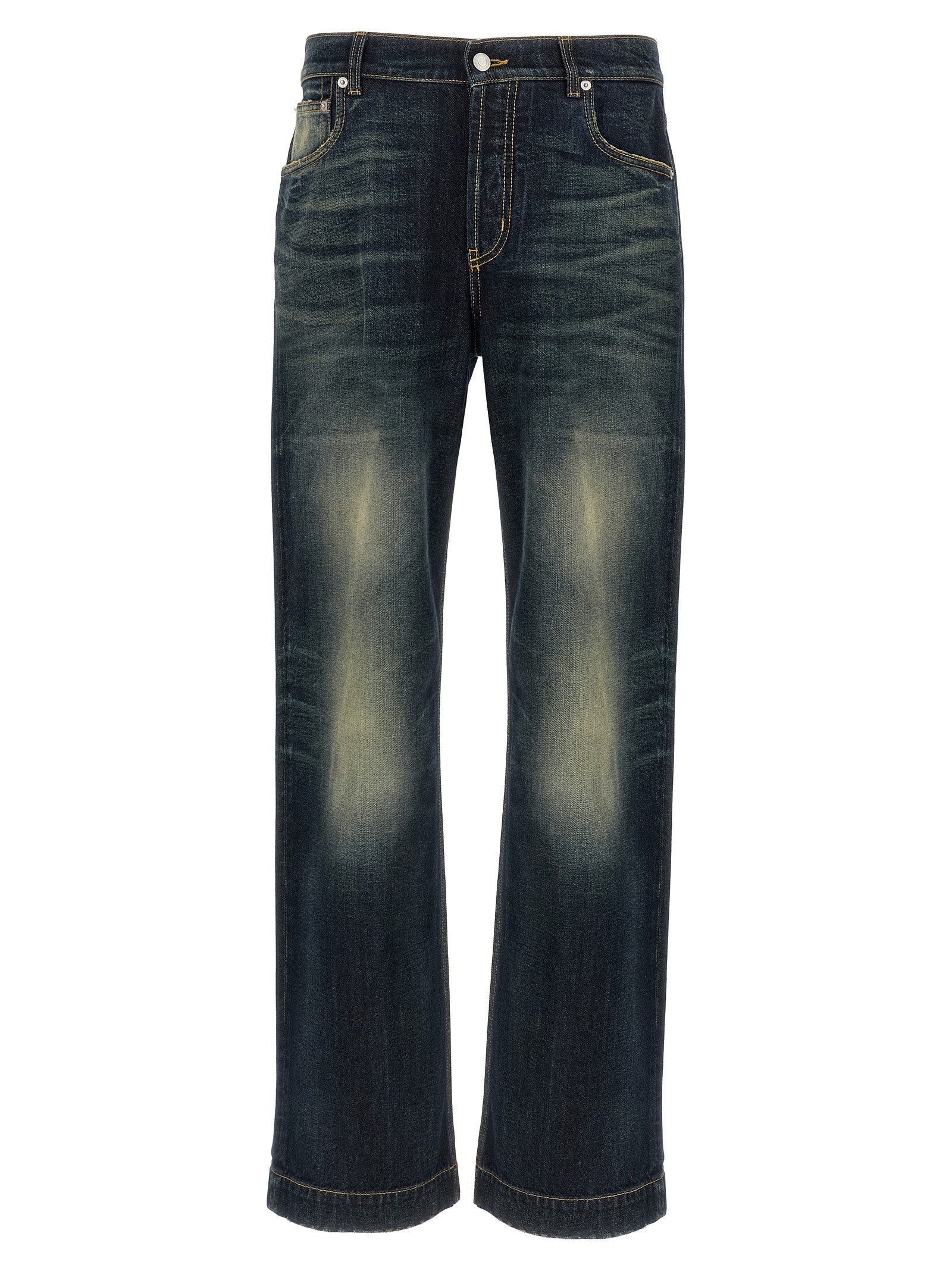 Blue Cotton Jeans Denim mens luxury fashion - Mens Edit