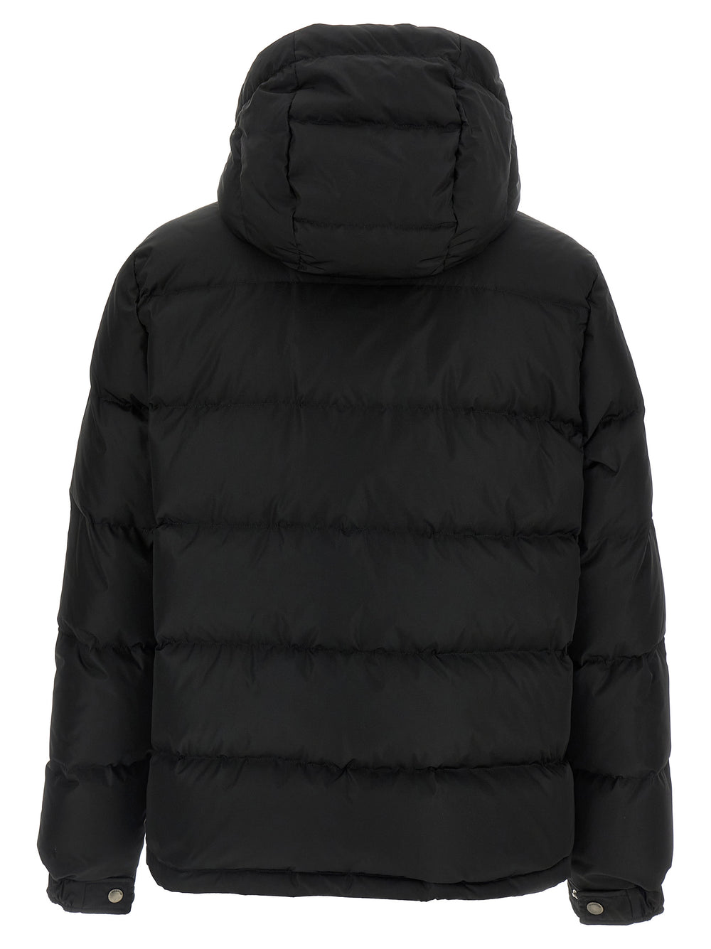 Black Polyamide Full-Length Jacket