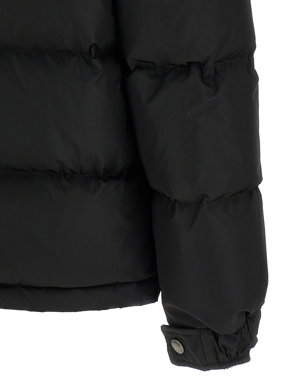 Black Polyamide Full-Length Jacket