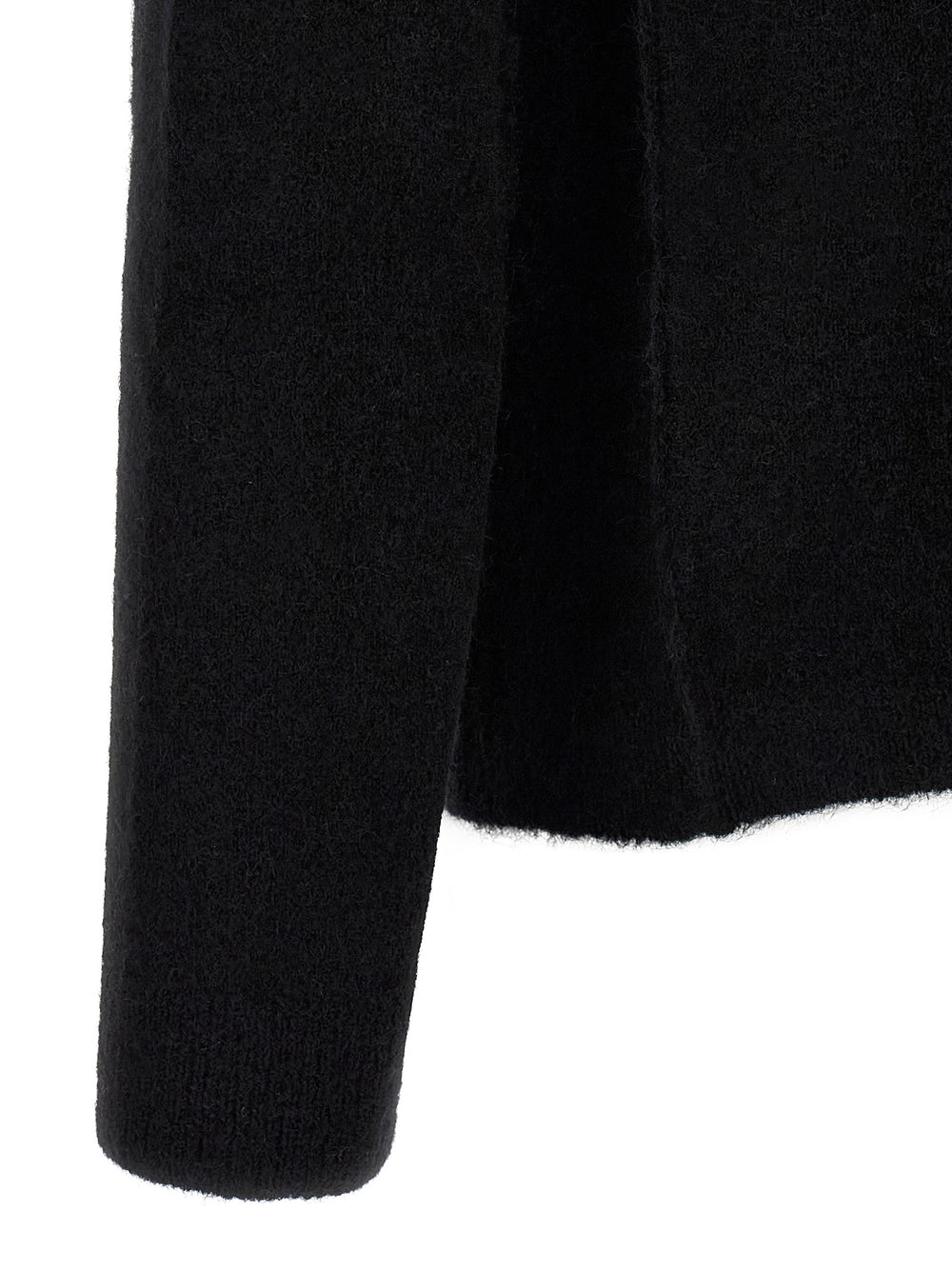 Black Wool Cardigan