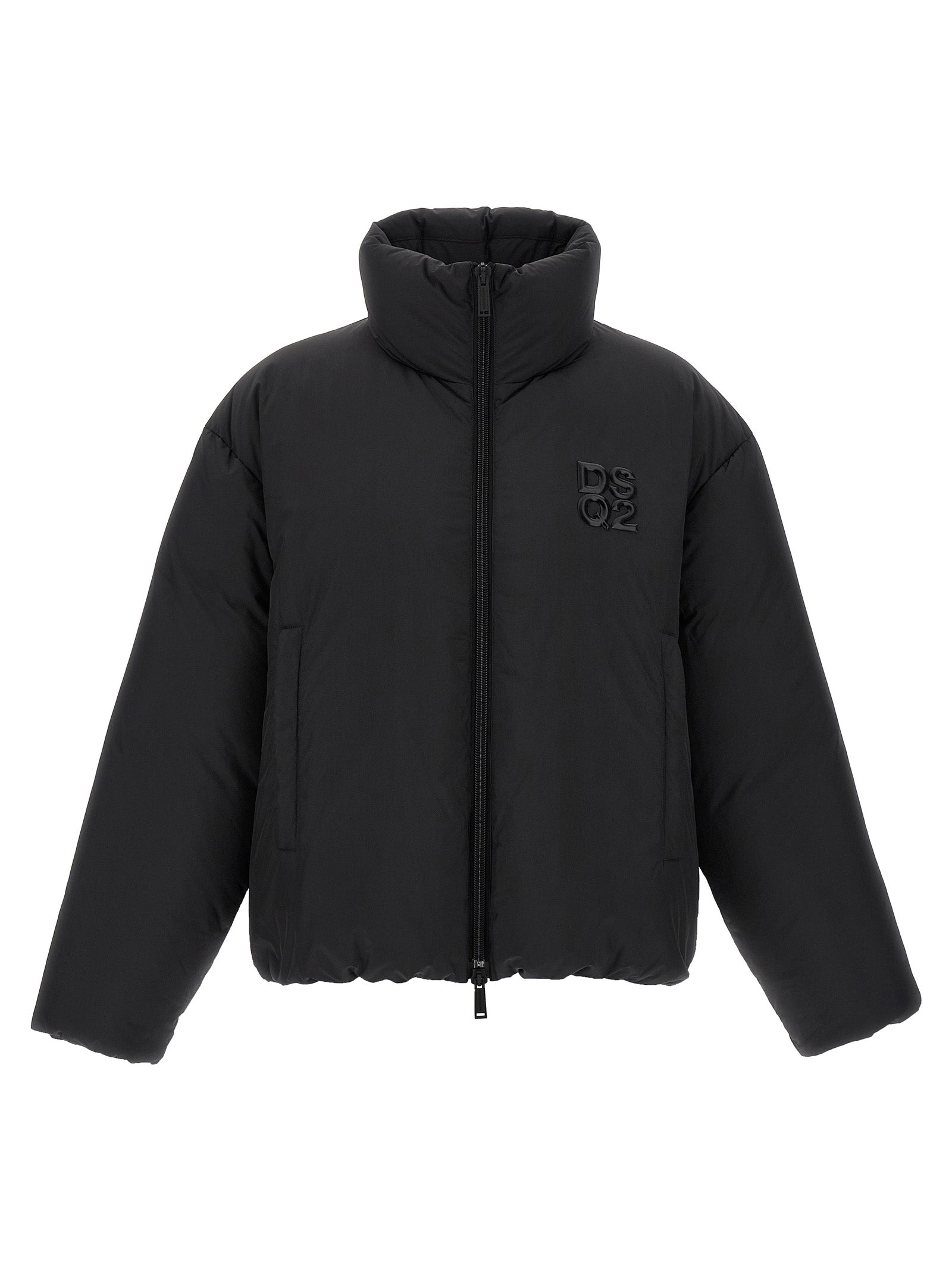 Black Polyester Full-Length Jacket mens luxury fashion - Mens Edit