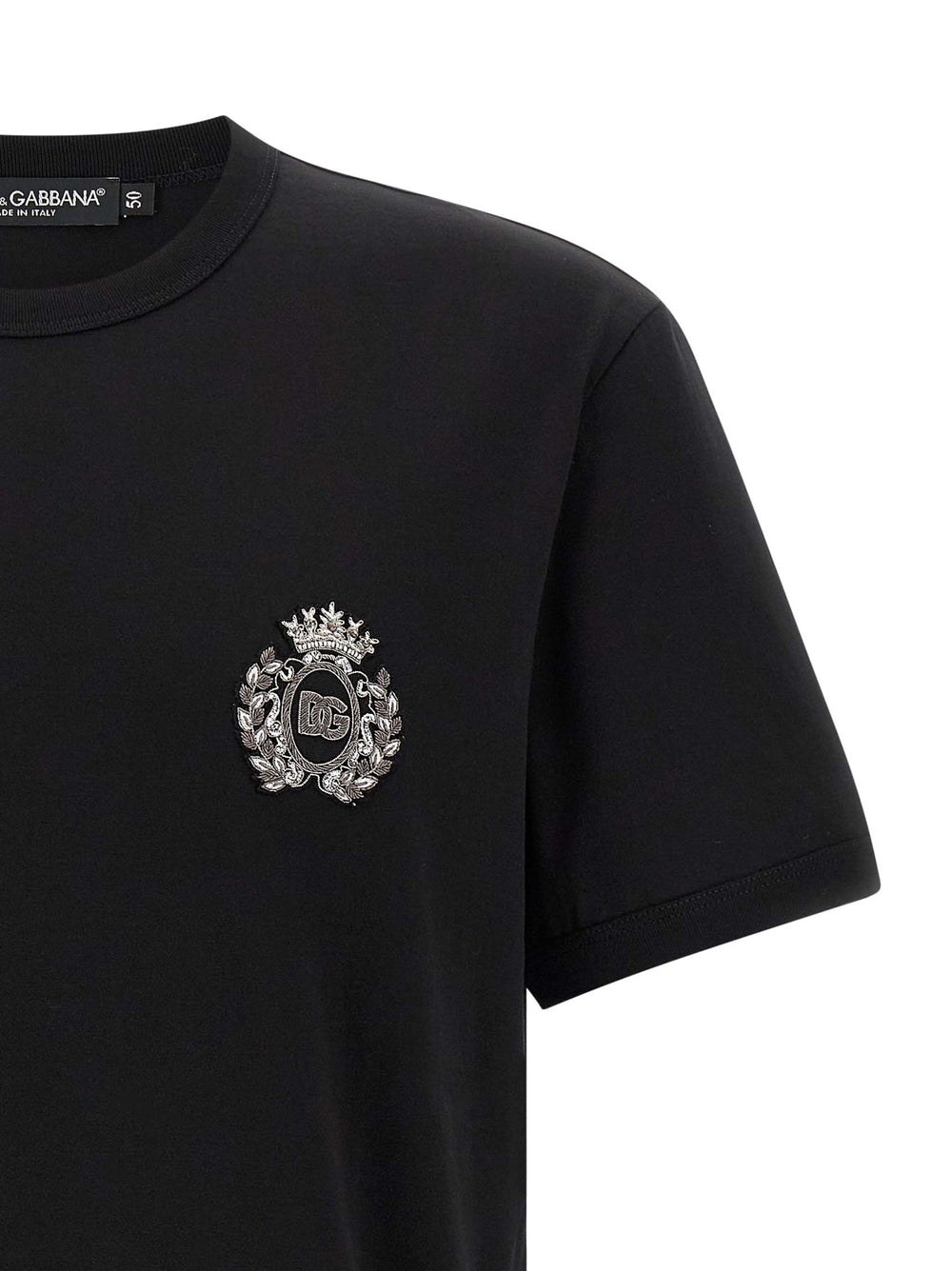 Dolce & Gabbana T-Shirt από 100% βαμβάκι σε Μαύρο