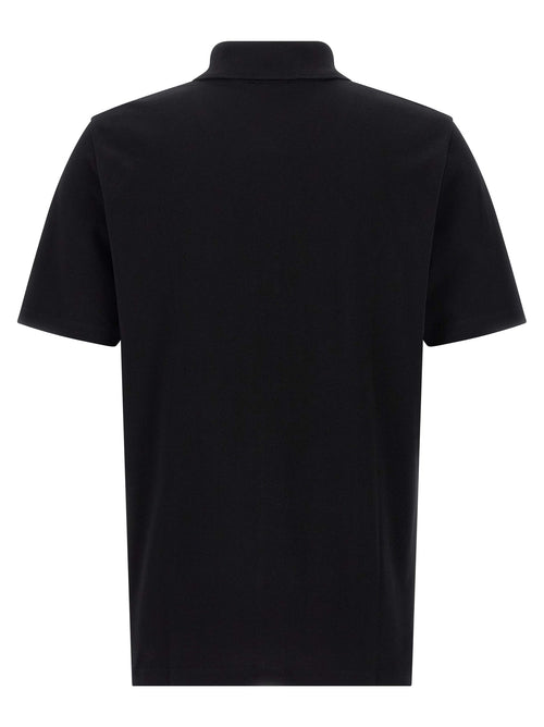 Balmain Βαμβακερό Polo Bicolor σε Λευκό και Μαύρο