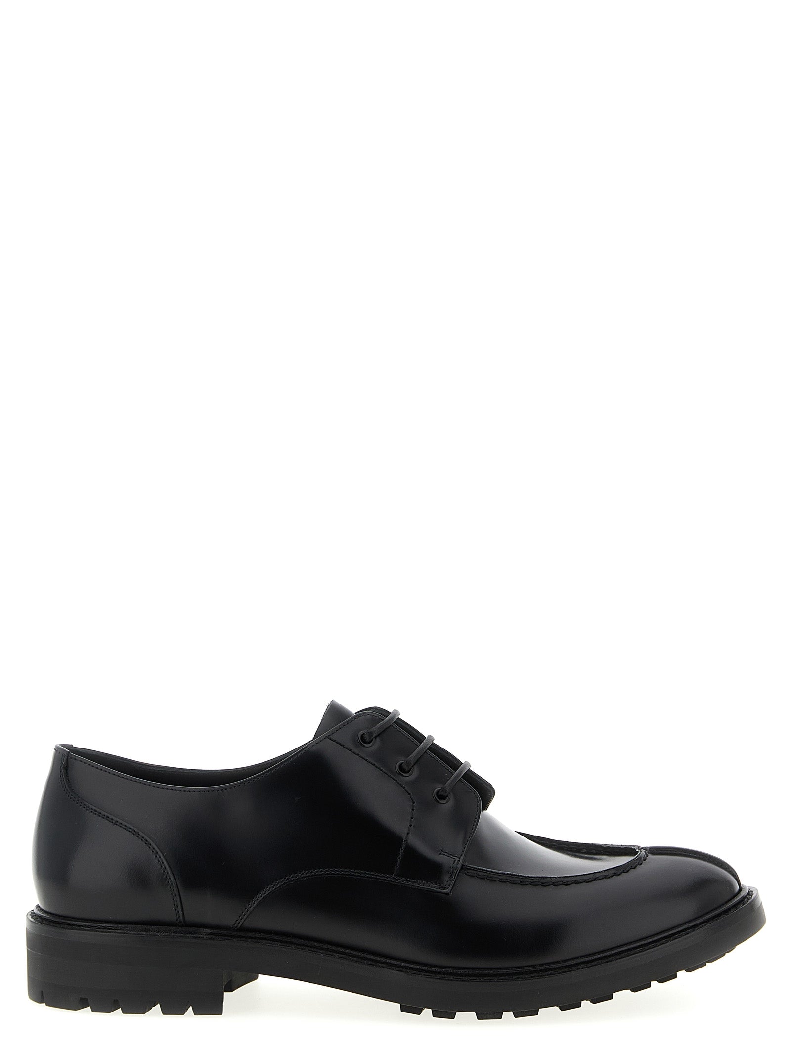 Saint Laurent Δερμάτινα Derby Lino σε Μαύρο