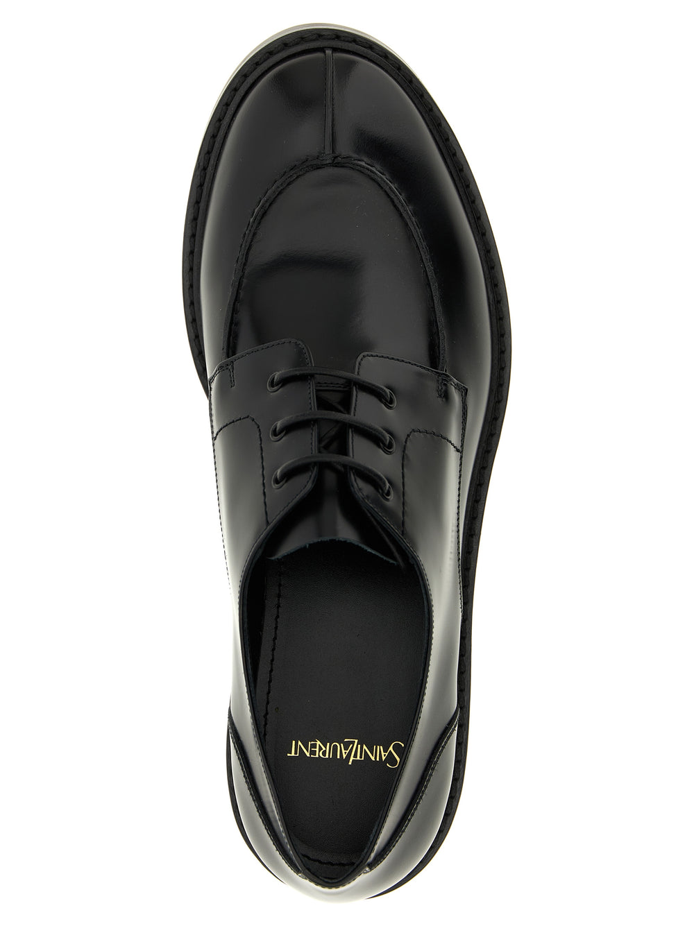 Black Calfskin Oxfords And Derbies