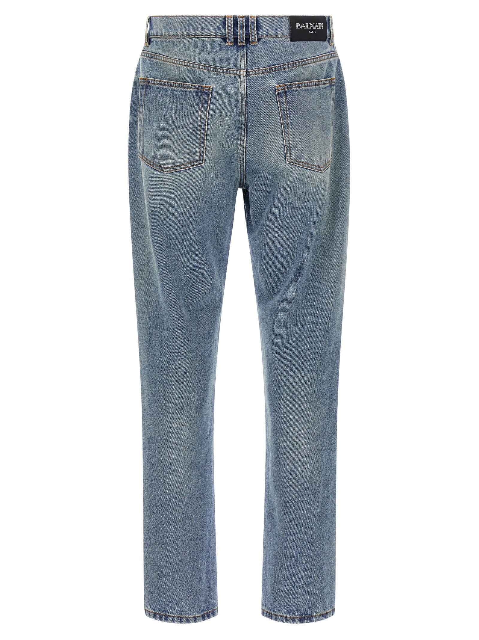 Balmain Βαμβακερά Jeans σε Μπλε