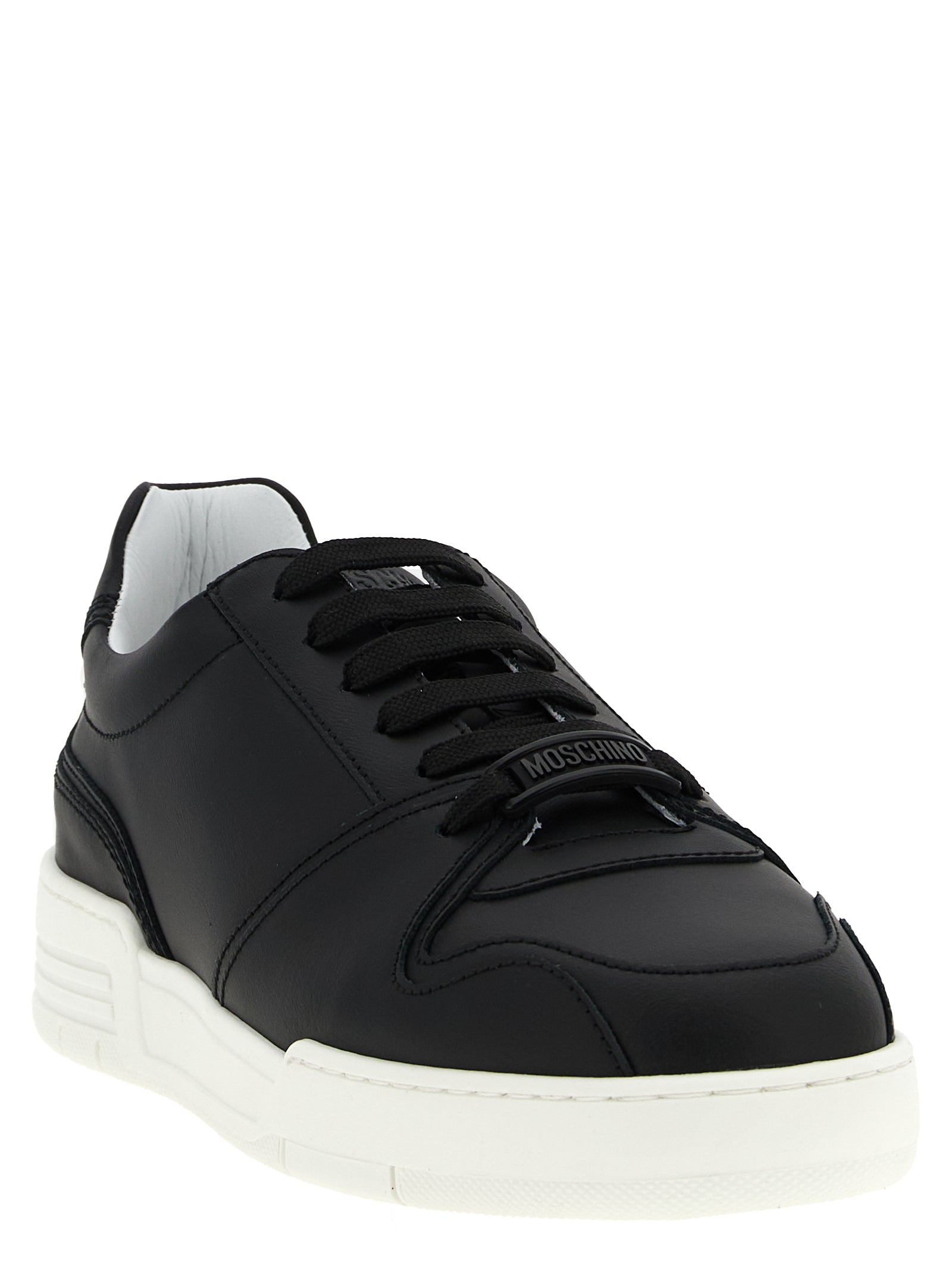 Moschino Δερμάτινα Sneakers σε Μαύρο