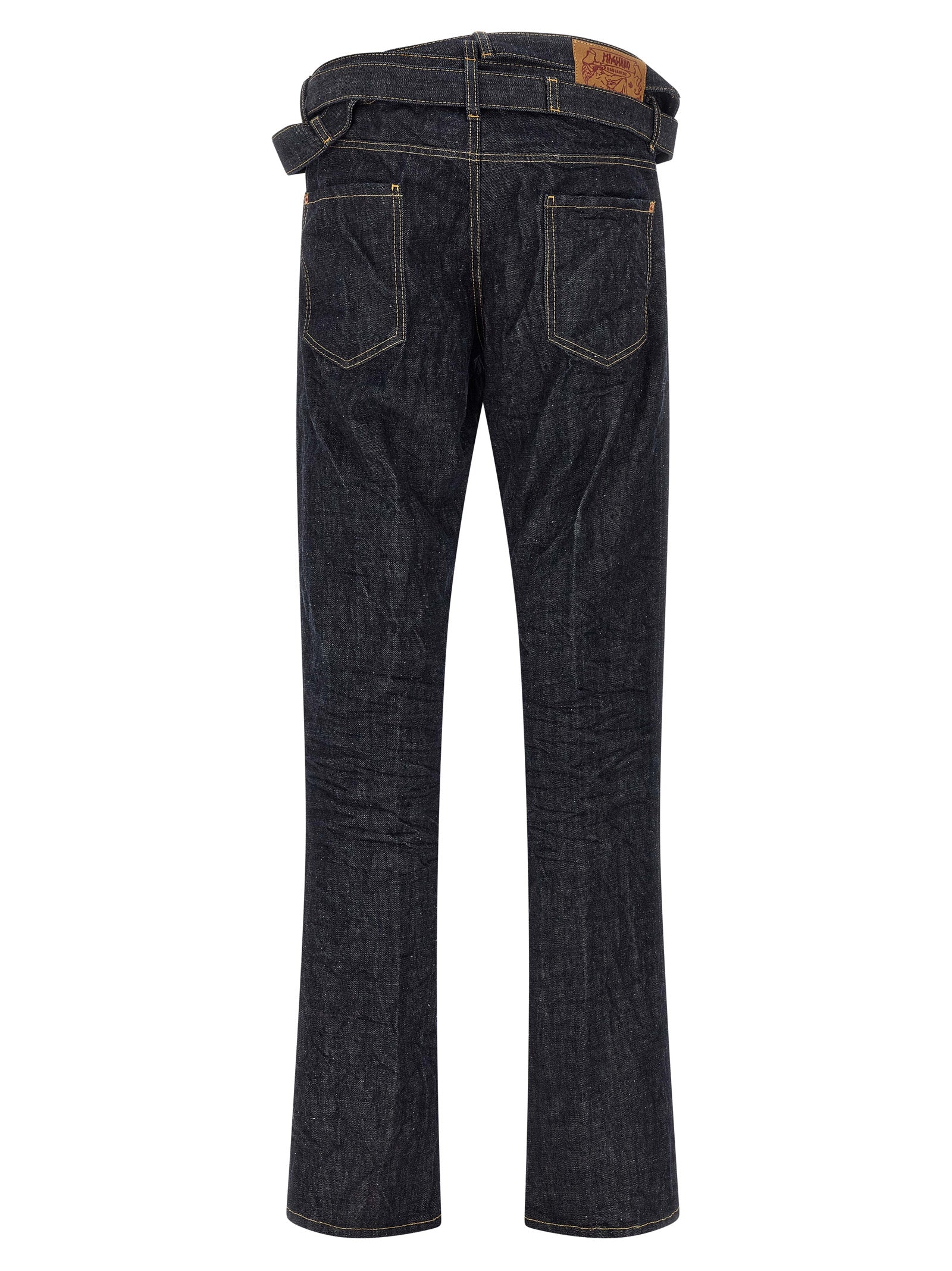 Dsquared² Βαμβακερά Straight-Leg Jeans σε Μπλε