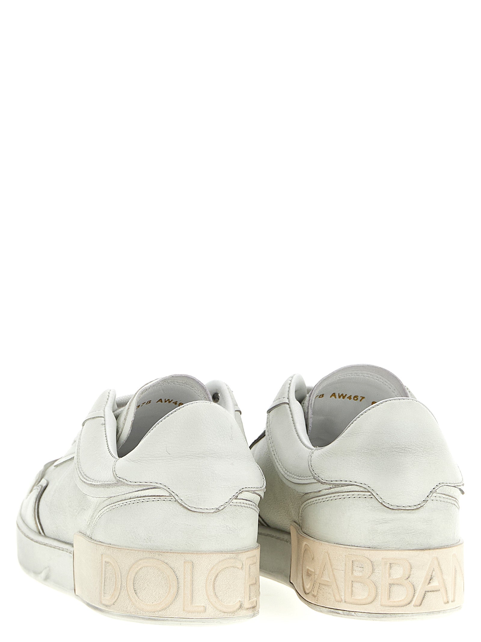 Dolce & Gabbana Sneakers από Δέρμα Αρνιού σε Λευκό