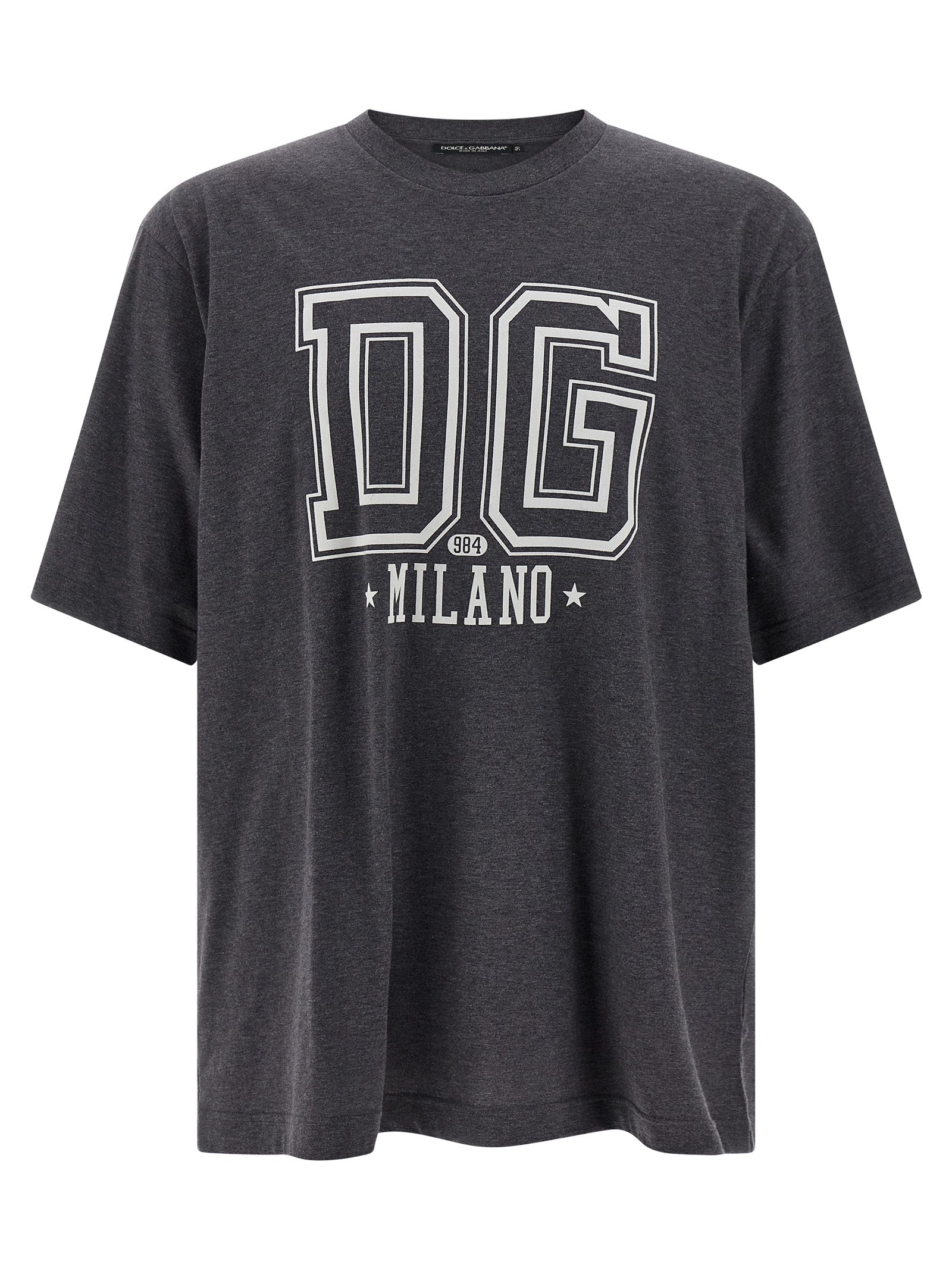 Dolce & Gabbana T-Shirt από 100% βαμβάκι σε Γκρι
