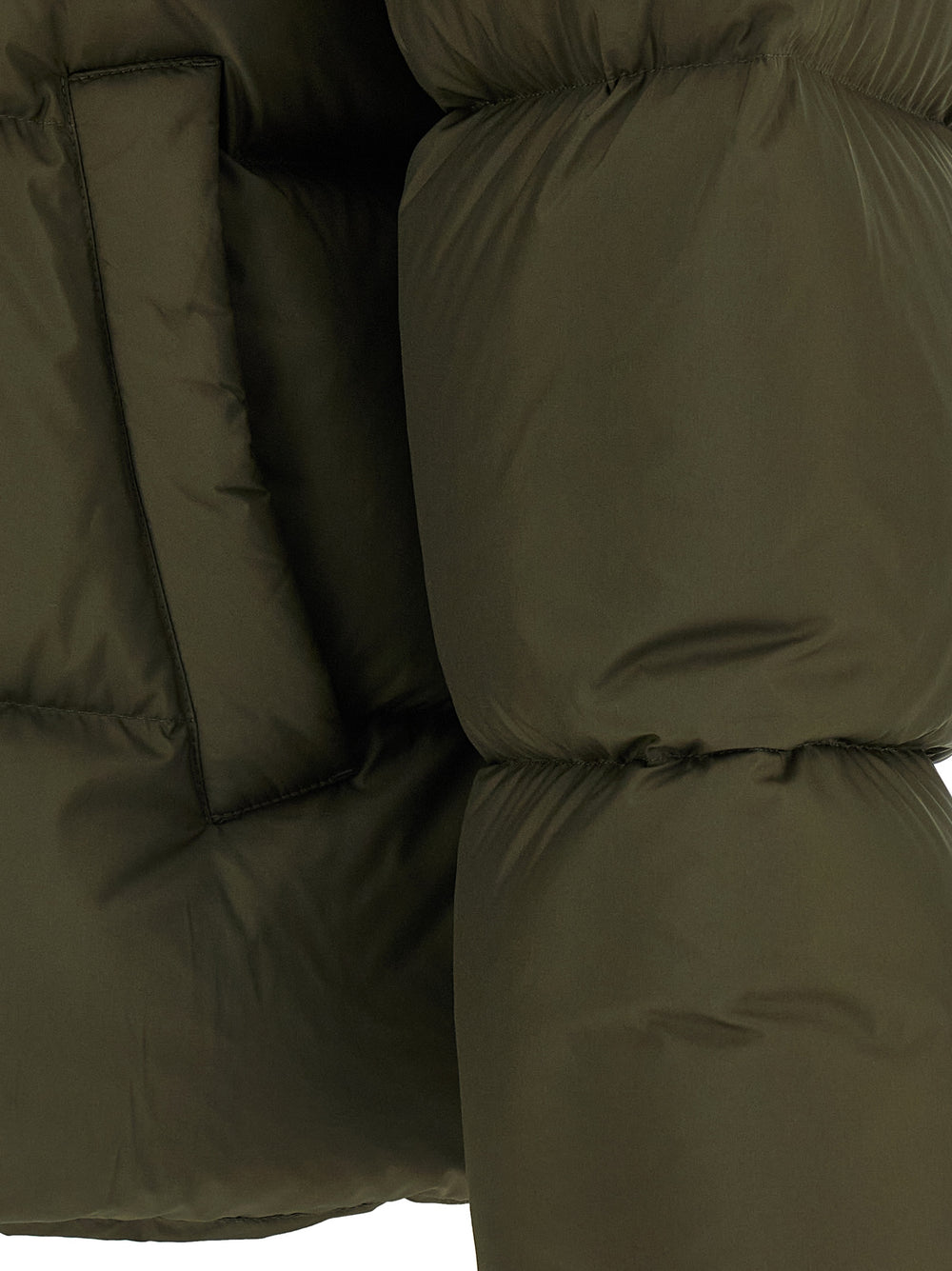 Bicolor Polyester Full-Length Jacket