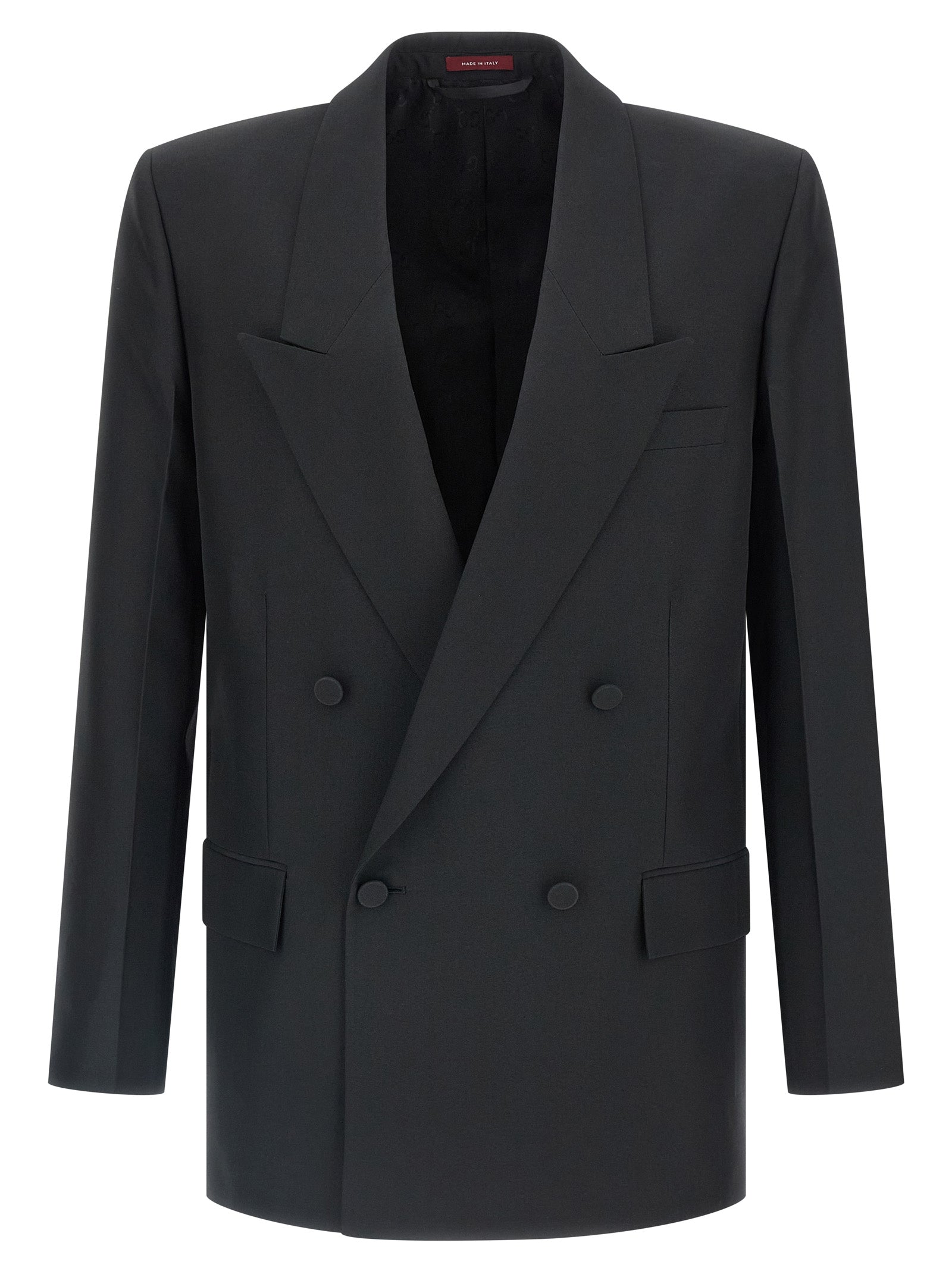 Black Polyester Blazer mens luxury fashion - Mens Edit