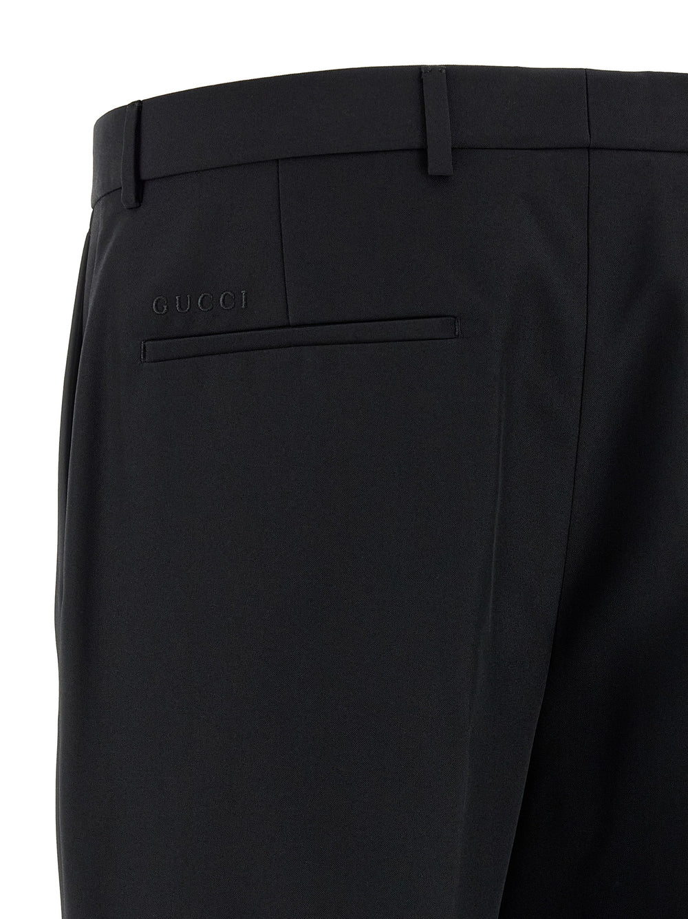 Black Polyester Dress Pants