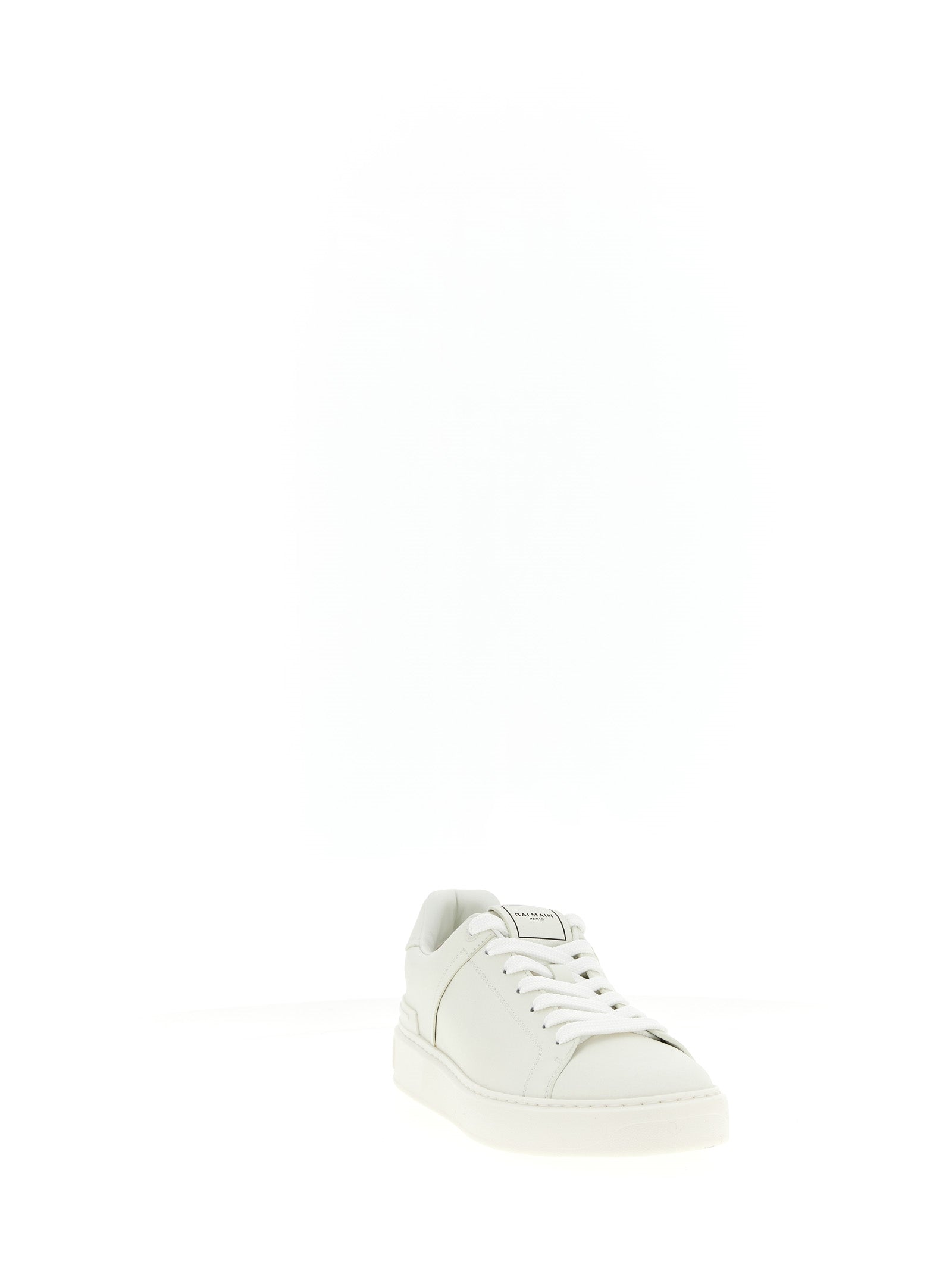 Balmain Sneakers από δέρμα μοσχαριού σε Λευκό