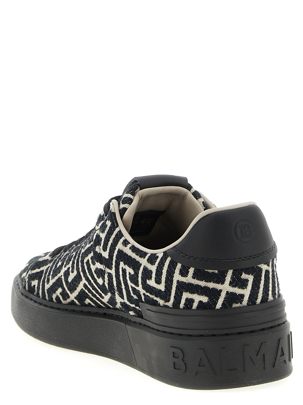 Black Cotton Sneakers