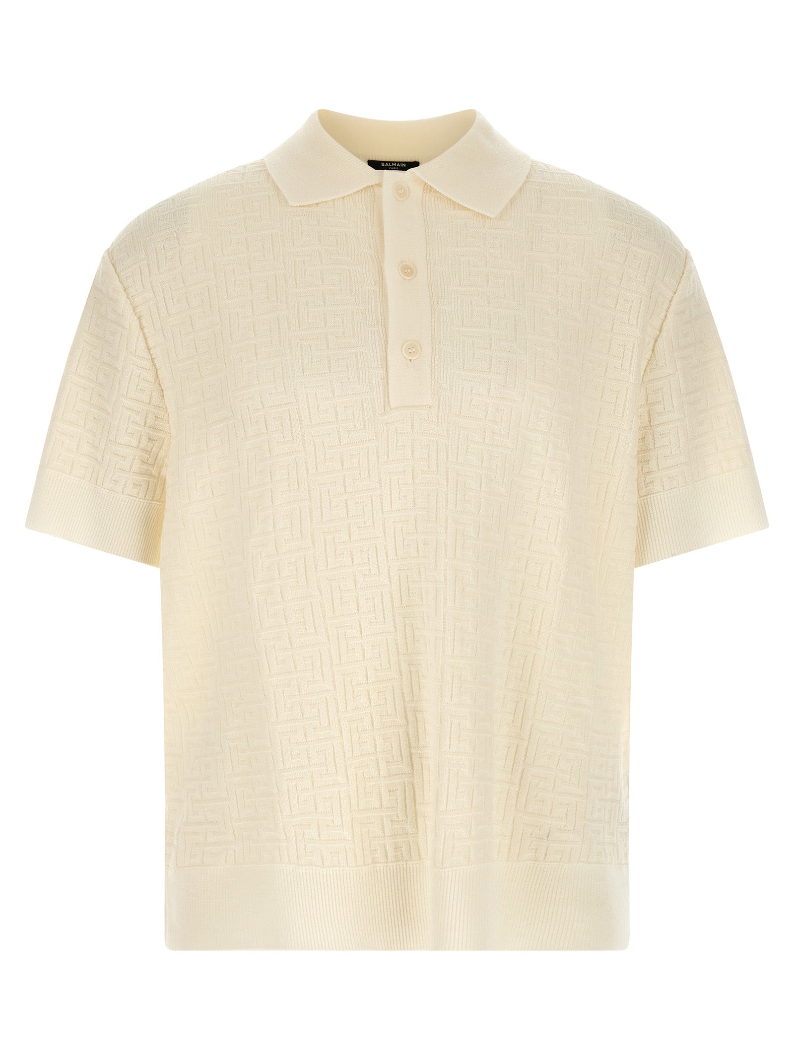 Balmain Polo από μαλλί σε Λευκό