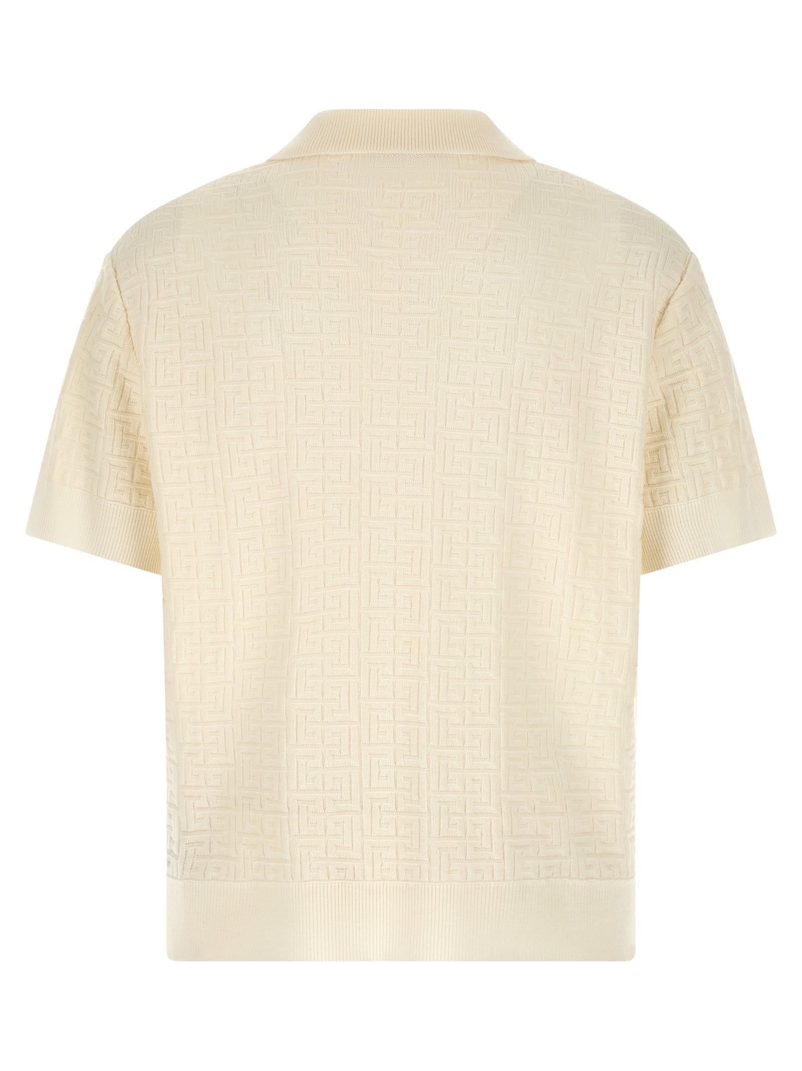 Balmain Polo από μαλλί σε Λευκό