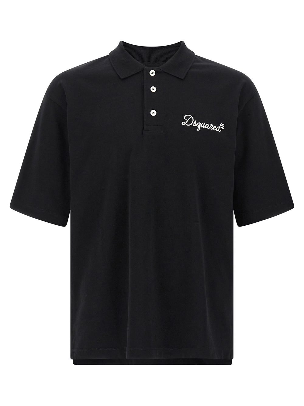 Black Cotton Polo Shirt mens luxury fashion - Mens Edit