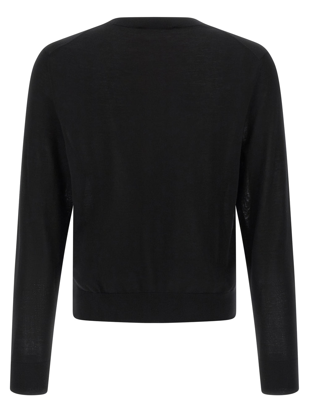 Black Wool Cardigan