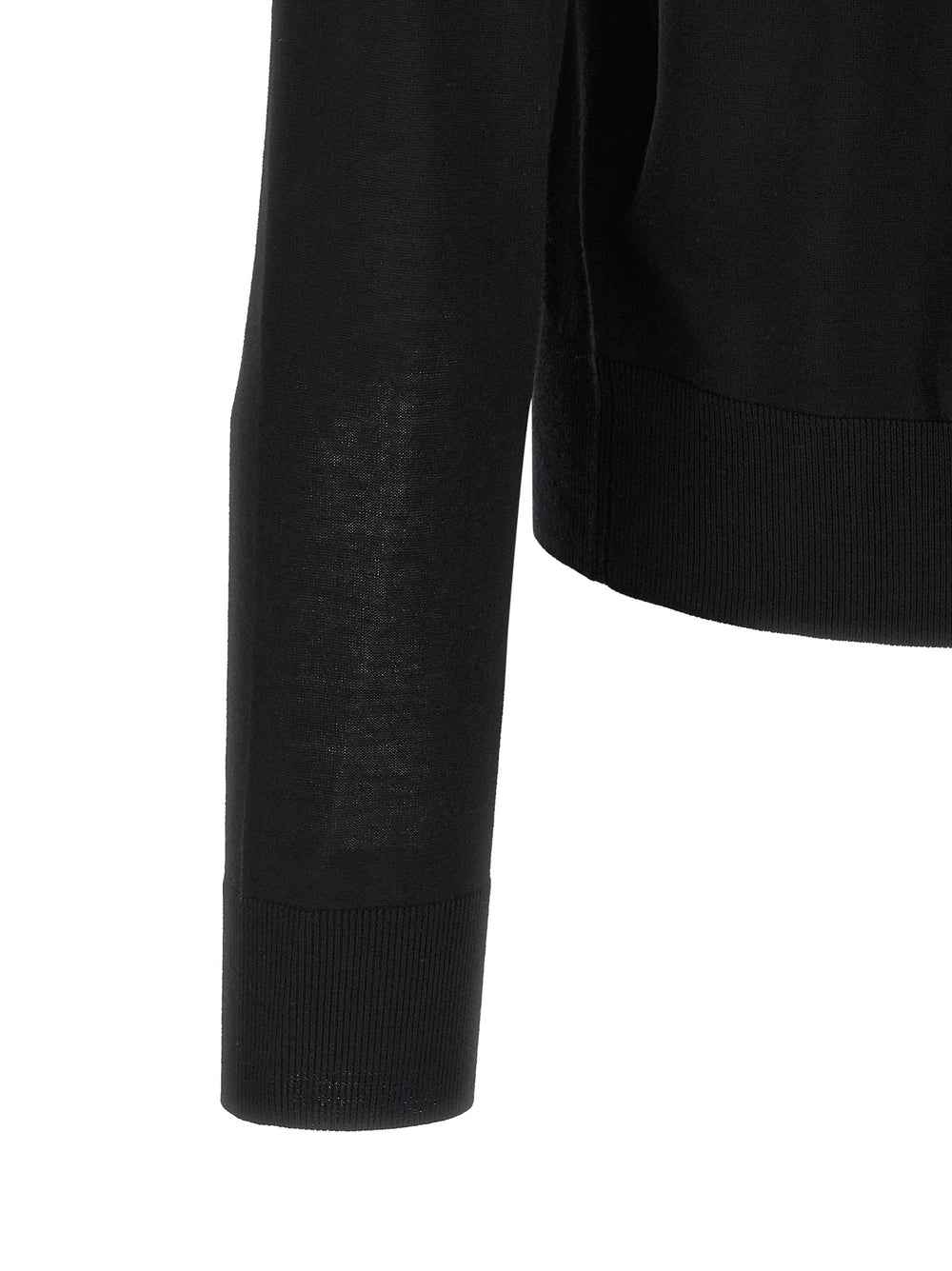 Black Wool Cardigan