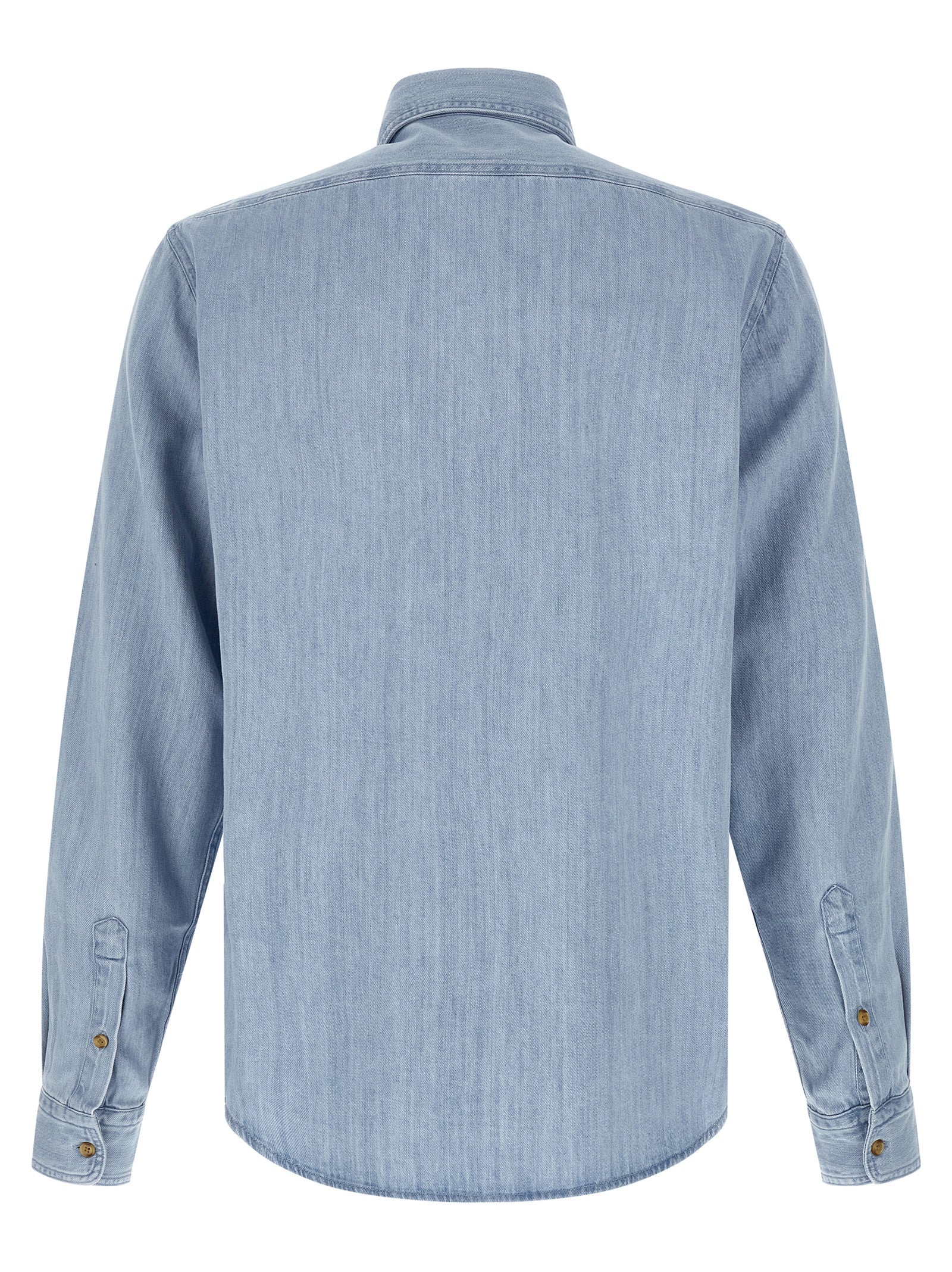 Hugo Boss Βαμβακερό Denim Πουκάμισο σε Γαλάζιο